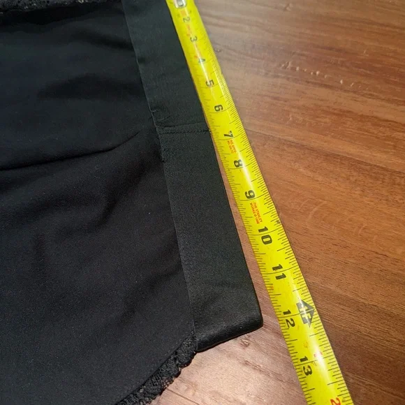Bebe Lace Tuxedo Leggings Size S Black Stretch Dress Pants Night Out - Picture 5 of 5